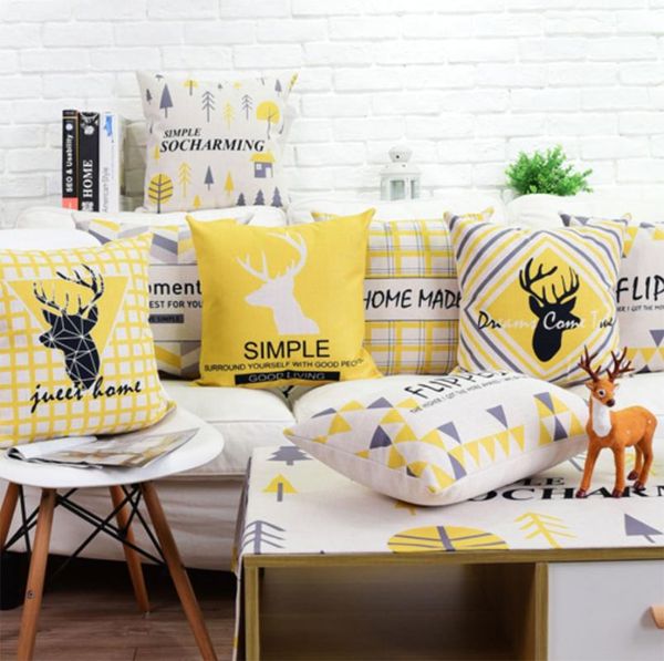 cushion/decorative pillow modern geometric deer quare throw pillow/almofadas case 45 53 30x50,trend yellow grey cushion cover home decore
cushion/decorative pillow modern geometric deer quare throw pillow/almofadas case 45 53 30x50,trend yellow grey cushion cover home decore
