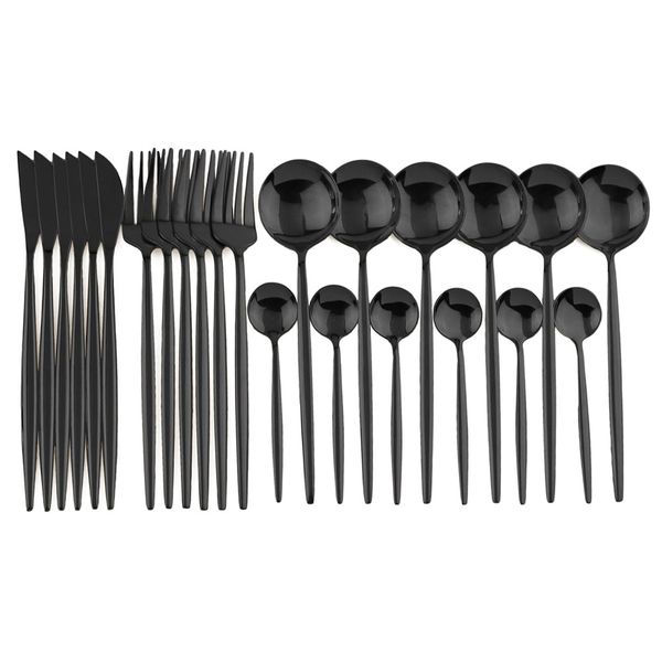 dinnerware set dinner knife fork spoon tableware set stainless steel flatware silverware wedding l glossy black cutlery set
dinnerware set dinner knife fork spoon tableware set stainless steel flatware silverware wedding l glossy black cutlery set
