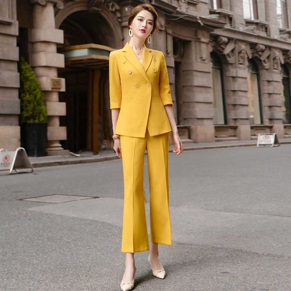 ladies professional suit pants two-piece spring fashionable blazer office interview clothing 210527, White
ladies professional suit pants two-piece spring fashionable blazer office interview clothing 210527, White