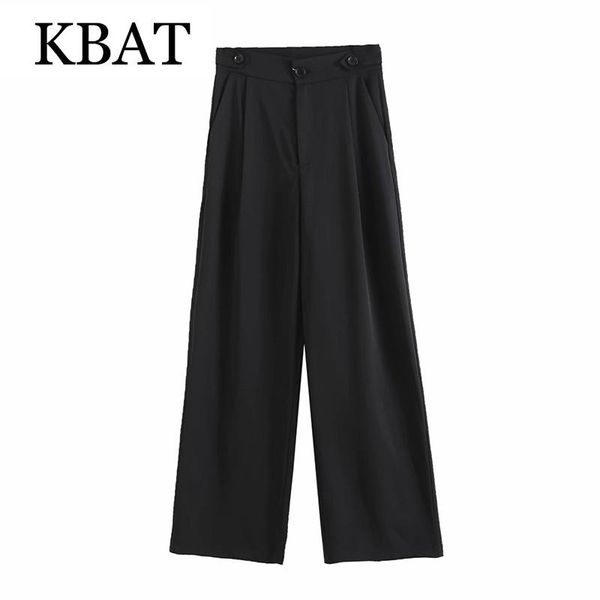 women's pants & capris kbat 2021 fashion loose and thin wide-leg vintage high waist zipper female trousers mujer, Black;white
women's pants & capris kbat 2021 fashion loose and thin wide-leg vintage high waist zipper female trousers mujer, Black;white
