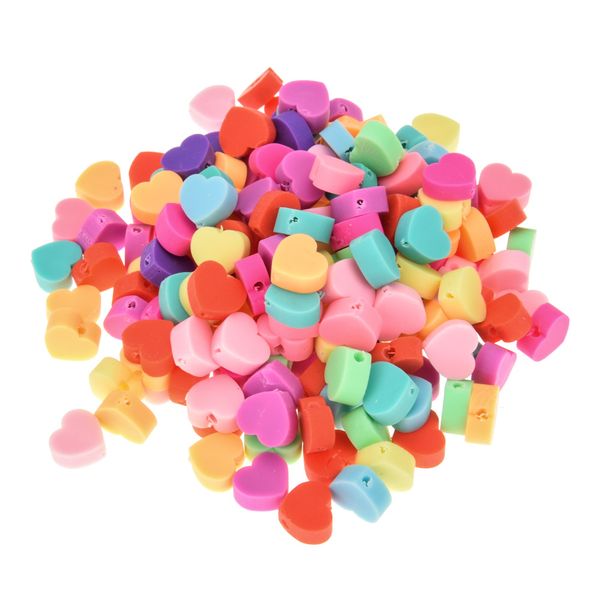 500pcs diy loose clay beads 10mm mix color heart shape polymer clays bead for jewelry making accessories, Black
500pcs diy loose clay beads 10mm mix color heart shape polymer clays bead for jewelry making accessories, Black
