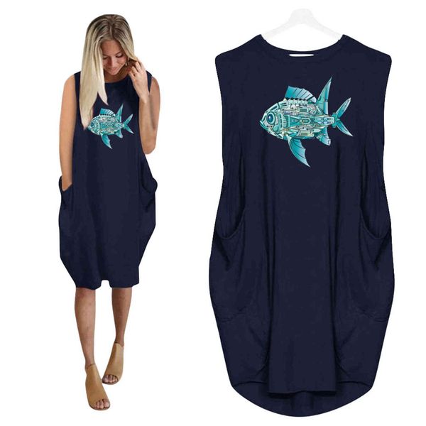 casual dresses female foreign trade wise fashion sleeveless printing dress big y9hg, Black;gray
casual dresses female foreign trade wise fashion sleeveless printing dress big y9hg, Black;gray