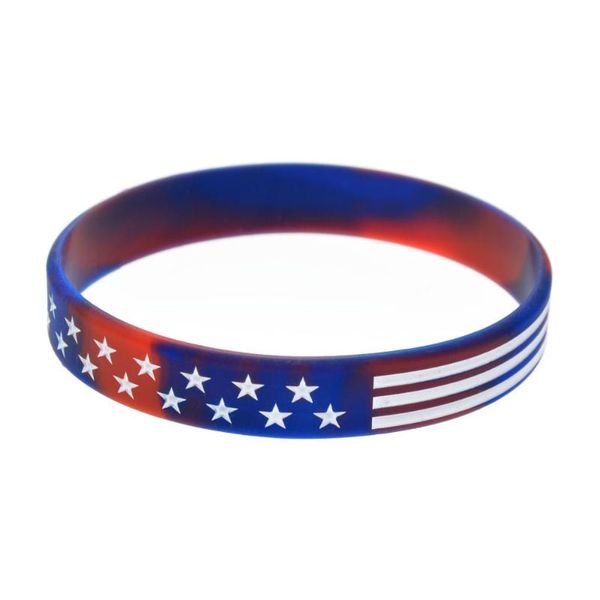 charm bracelets hi man punk thin blue line stars and stripes silicone bracelet environmental protection wristband gift, Golden;silver
charm bracelets hi man punk thin blue line stars and stripes silicone bracelet environmental protection wristband gift, Golden;silver