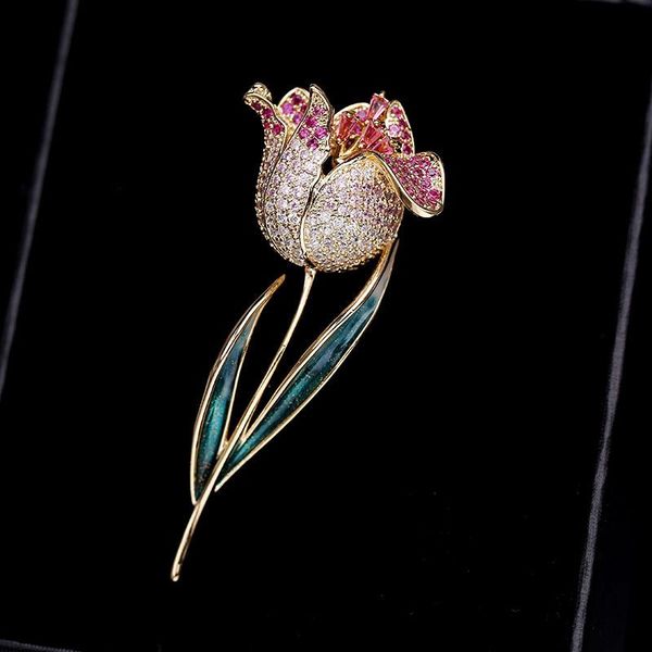 pins, brooches south korea's fashion cute tulip flower corsage jacket pin accessories elegant dripping brooch color gem female, Gray
pins, brooches south korea's fashion cute tulip flower corsage jacket pin accessories elegant dripping brooch color gem female, Gray