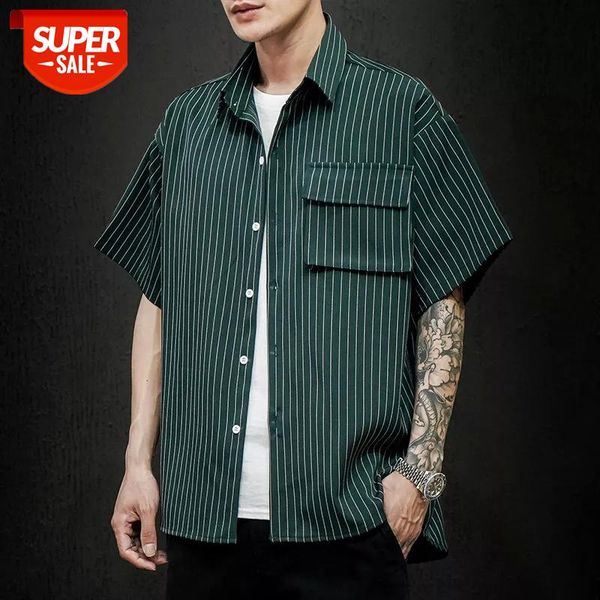 2020 men's stripe printing short sleeve coats hawaiian shirt camisa masculina french cuff mens fashion green/black shirts -5xl #qk6d, White;black
2020 men's stripe printing short sleeve coats hawaiian shirt camisa masculina french cuff mens fashion green/black shirts -5xl #qk6d, White;black