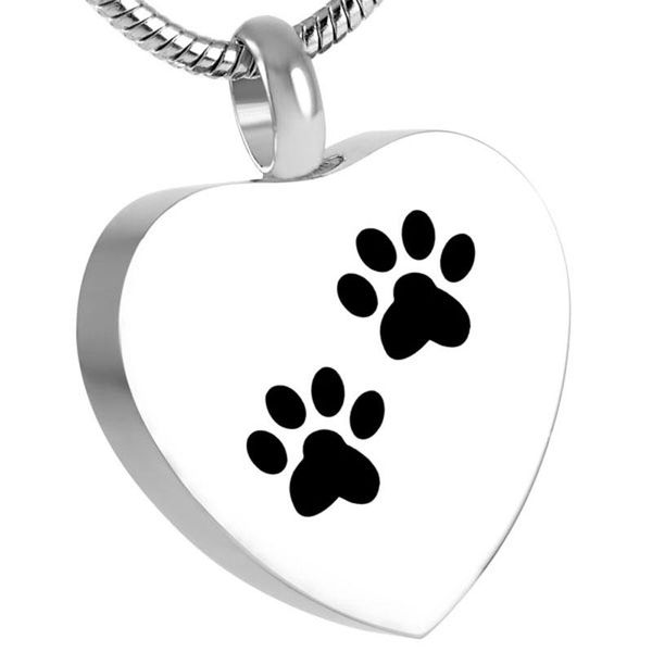 pendant necklaces dog print in heart ashes stainless steel mini cremation jewelry urn necklace for locket keepsake, Silver
pendant necklaces dog print in heart ashes stainless steel mini cremation jewelry urn necklace for locket keepsake, Silver