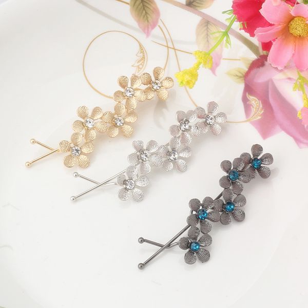 new flower rhinestone women hair accessories plum floral hair clip girls pins sweet wedding headwear silver gold barrette, Golden;white
new flower rhinestone women hair accessories plum floral hair clip girls pins sweet wedding headwear silver gold barrette, Golden;white