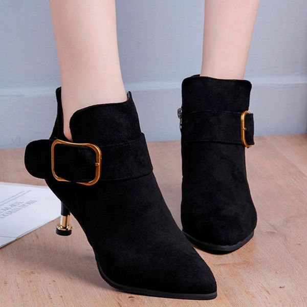 boots women shoes high heels slip ankle winter stretch socks elegant square female plus size 32-44#n3, Black
boots women shoes high heels slip ankle winter stretch socks elegant square female plus size 32-44#n3, Black