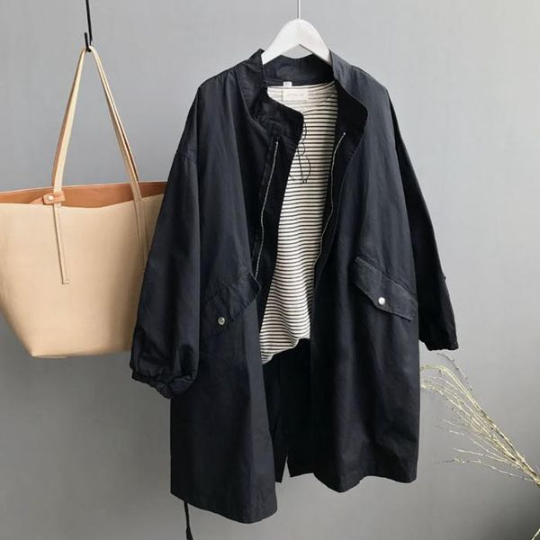 women's trench coats bf style women coat long outwear drawstring for manteau femme hiver windbreaker female overcoat aq913, Tan;black
women's trench coats bf style women coat long outwear drawstring for manteau femme hiver windbreaker female overcoat aq913, Tan;black