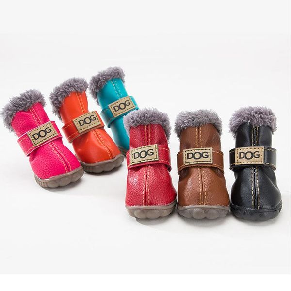 dog apparel 4 pcs/set fashion shoes winter snow boots leather for chihuahua waterproof anti slip pet small dogs cats
dog apparel 4 pcs/set fashion shoes winter snow boots leather for chihuahua waterproof anti slip pet small dogs cats