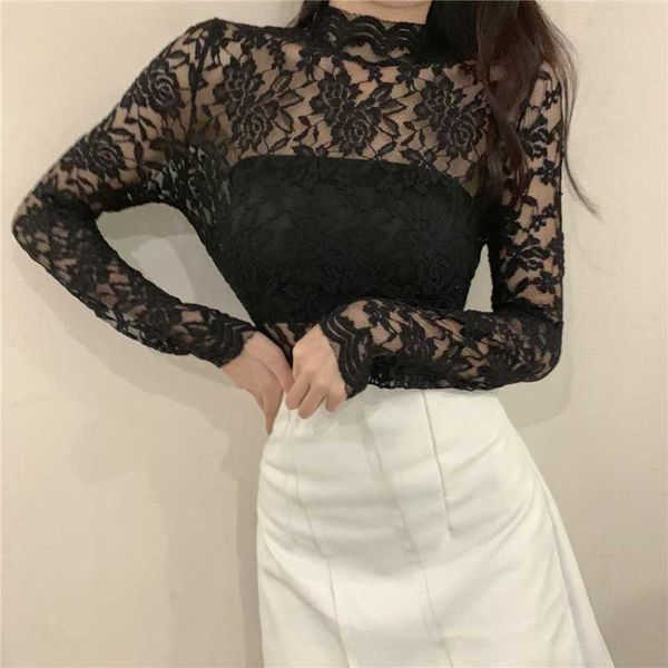 women fashion summer blouses lace long sleeve casual tank ladies clothes 210601, White
women fashion summer blouses lace long sleeve casual tank ladies clothes 210601, White