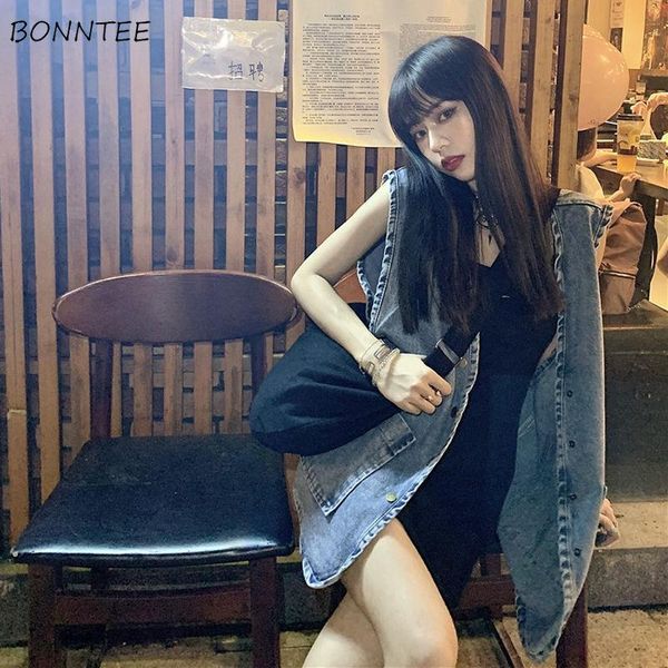 women's vests women sleeveless retros denim female autumn cargo loose pockets v-neck high street all-match vintage trendy harajuku, Black;white
women's vests women sleeveless retros denim female autumn cargo loose pockets v-neck high street all-match vintage trendy harajuku, Black;white