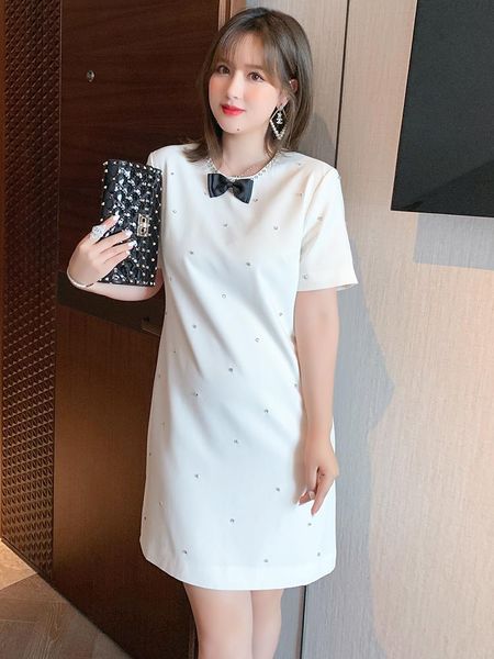 casual dresses diamond bow tie short sleeve a-line dress 2021 summer pattern, Black;gray
casual dresses diamond bow tie short sleeve a-line dress 2021 summer pattern, Black;gray