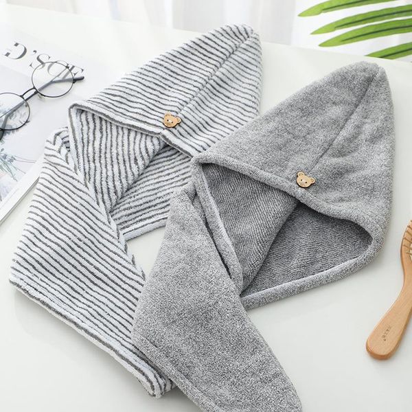 towel stripe dry hair cap polyester fabric coral fleece simple geometric strong water absorption quick use for bathroom el
towel stripe dry hair cap polyester fabric coral fleece simple geometric strong water absorption quick use for bathroom el