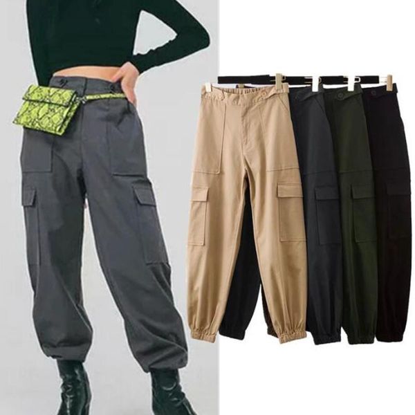 women's pants & capris women casual loose cargo bunch foot zipper pockets female fashion harlan sport trousers pantalones, Black;white
women's pants & capris women casual loose cargo bunch foot zipper pockets female fashion harlan sport trousers pantalones, Black;white