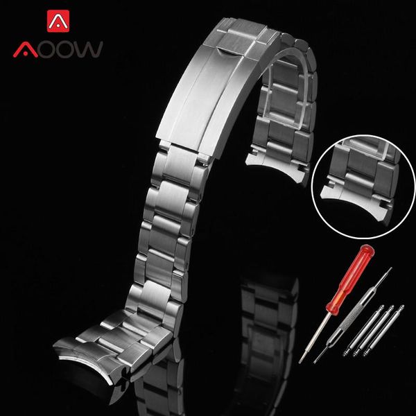 watch bands 20mm stainless steel strap solid curved end folding buckle brushed men metal replacement bracelet wrist band accessories, Black;brown
watch bands 20mm stainless steel strap solid curved end folding buckle brushed men metal replacement bracelet wrist band accessories, Black;brown