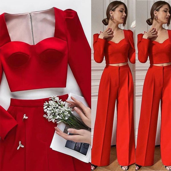 formal red women holiday suits loose high waist mother of the bride pants tuxedos prom evening guest wedding wear 2 pieces, Black;red
formal red women holiday suits loose high waist mother of the bride pants tuxedos prom evening guest wedding wear 2 pieces, Black;red