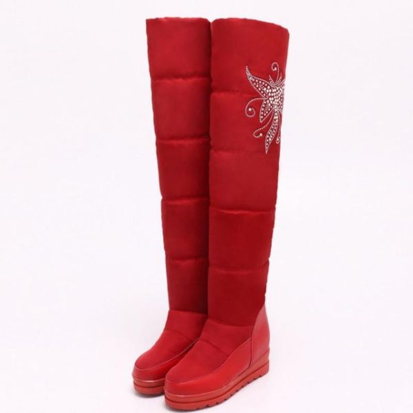 boots fanyuan keep warm shoes snow women platform waterproof plush fur heels high over the knee size 33-43, Black
boots fanyuan keep warm shoes snow women platform waterproof plush fur heels high over the knee size 33-43, Black