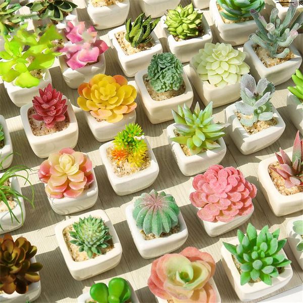 1set mini potted succulents cactus ceramics bonsai artificial flower fake plants for wedding home party landscape decorative flowers & wreat
1set mini potted succulents cactus ceramics bonsai artificial flower fake plants for wedding home party landscape decorative flowers & wreat