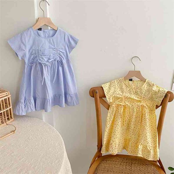 summer baby girls short sleeve drawstring dresses kids girl dot princess clothing casual fashion 210521, Red;yellow
summer baby girls short sleeve drawstring dresses kids girl dot princess clothing casual fashion 210521, Red;yellow