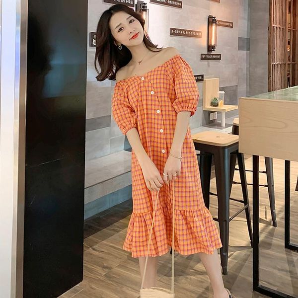 70674# maternity dress summer short sleeves easy matching loose stylish pregnant women mom dresses, White
70674# maternity dress summer short sleeves easy matching loose stylish pregnant women mom dresses, White