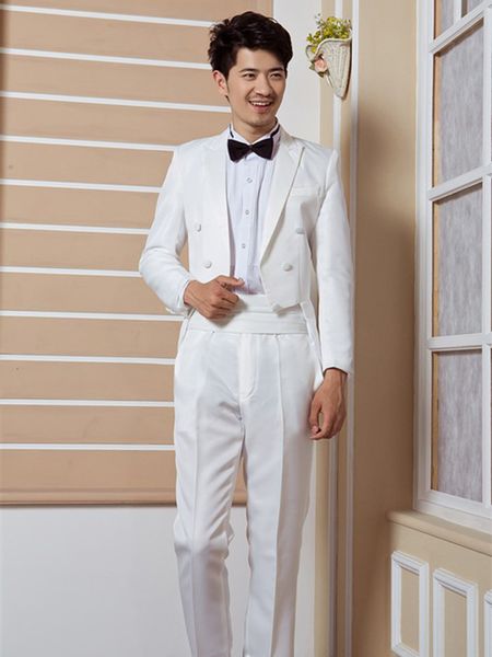 men's suits & blazers custom made to measure white tailcoat,,bespoke long tail tuxedo tailcoat,tailored men, White;black 
men's suits & blazers custom made to measure white tailcoat,,bespoke long tail tuxedo tailcoat,tailored men, White;black