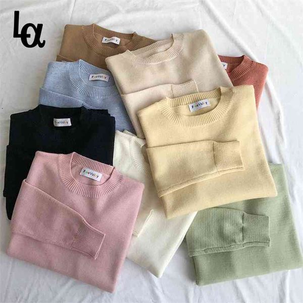 casual loose long sleeve winter sweater basic o-neck knitted jumpers for women female pullovers streetwear 210519, White;black
casual loose long sleeve winter sweater basic o-neck knitted jumpers for women female pullovers streetwear 210519, White;black