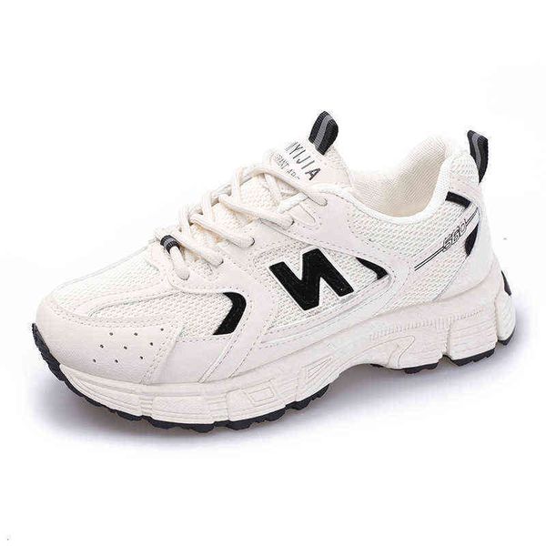 2021 women's sho spring flat bottomed casual sports elevated thick dad's mh surface