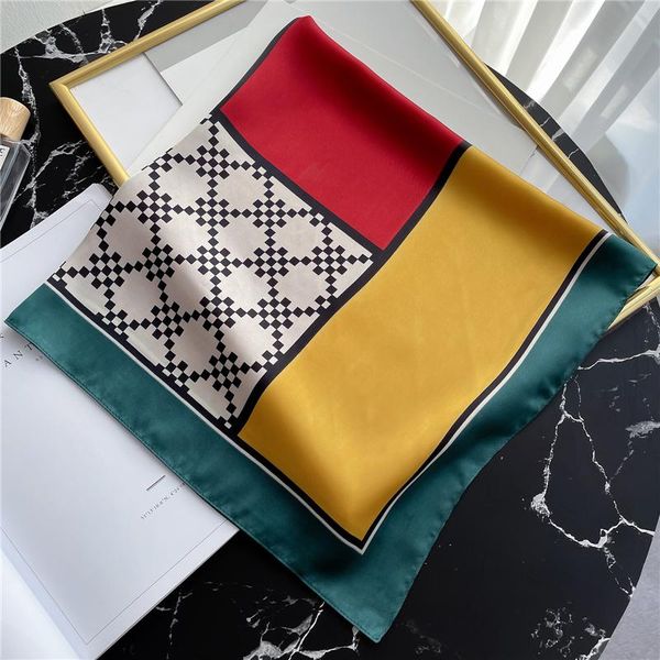 scarves foulard female neck scarf silk square hairband geometric print shawl lady wrap spring summer neckercheif bandana, Blue;gray
scarves foulard female neck scarf silk square hairband geometric print shawl lady wrap spring summer neckercheif bandana, Blue;gray
