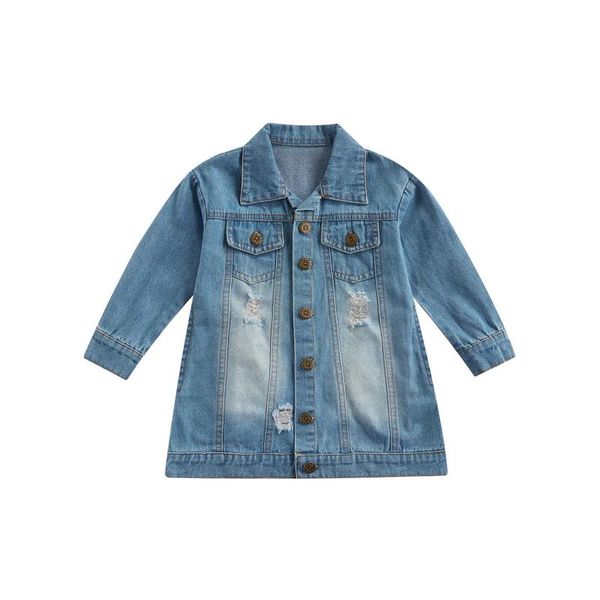 jackets 2021 2-7y children girls autumn denim fashion pockets button turn-down neck long sleeve loose dress coats, Blue;gray
jackets 2021 2-7y children girls autumn denim fashion pockets button turn-down neck long sleeve loose dress coats, Blue;gray