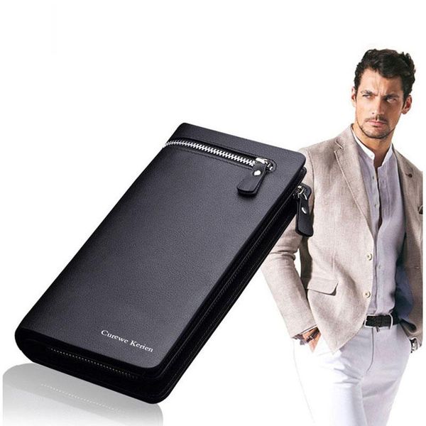 men's wallets series multi-functional business coin purses pu zipper long handbags mobile phone bags, Red;black
men's wallets series multi-functional business coin purses pu zipper long handbags mobile phone bags, Red;black