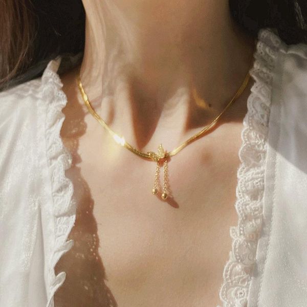 pendant necklaces vintage butterfly necklace for women gold stainless steel blade snake chains aesthetic charms choker jewelry gift to mujer, Silver
pendant necklaces vintage butterfly necklace for women gold stainless steel blade snake chains aesthetic charms choker jewelry gift to mujer, Silver