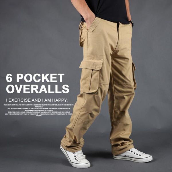 running pants autumn mens joggers casual plus size cotton multi-pocket cargo fitness men tracksuit loose sweatpants trousers, Black;blue
running pants autumn mens joggers casual plus size cotton multi-pocket cargo fitness men tracksuit loose sweatpants trousers, Black;blue