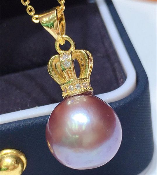 pendant necklaces habitoo stunning natural 11-12mm purple round cultured pearl crown cubic zircon chain necklace jewelry charming gifts, Silver
pendant necklaces habitoo stunning natural 11-12mm purple round cultured pearl crown cubic zircon chain necklace jewelry charming gifts, Silver