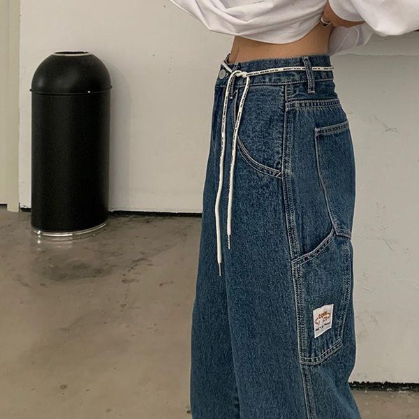 women's jeans streetwear baggy women high waist denim autumn korean ins harajuku loose straight wide leg cargo pockets pants goth punk, Blue
women's jeans streetwear baggy women high waist denim autumn korean ins harajuku loose straight wide leg cargo pockets pants goth punk, Blue