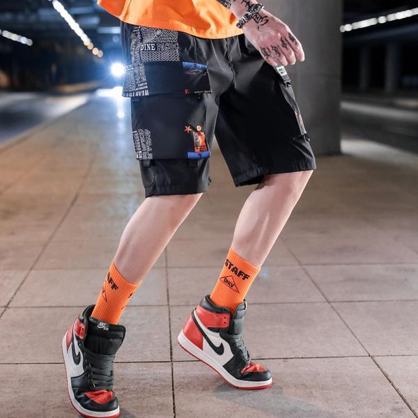 men hip hop cargo pants cool universe printed patchwork big pockets shorts harajuku streetwear men's, White;black
men hip hop cargo pants cool universe printed patchwork big pockets shorts harajuku streetwear men's, White;black
