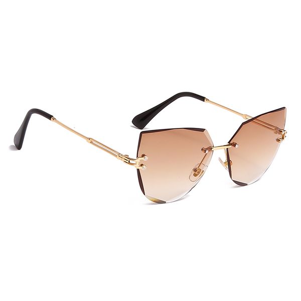 2021 metal luxury brand designer lady cat eye sunglasses women party vintage rimless gradient sun glasses for female uv400 glasses wholesale, White;black
2021 metal luxury brand designer lady cat eye sunglasses women party vintage rimless gradient sun glasses for female uv400 glasses wholesale, White;black