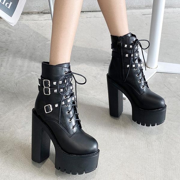 boots rivets double belt buckle women high heels gothic style ladies short for party quality wholesale, Black
boots rivets double belt buckle women high heels gothic style ladies short for party quality wholesale, Black