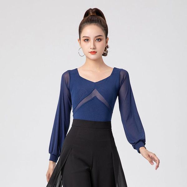 stage wear latin dance clothes female one-piece 2021 long sleeve modern body practice training, Black;red
stage wear latin dance clothes female one-piece 2021 long sleeve modern body practice training, Black;red