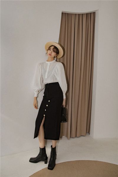 skirts black long womens wrap high waist split ladies midi bodycon button korean skirt clothing hgbr
skirts black long womens wrap high waist split ladies midi bodycon button korean skirt clothing hgbr