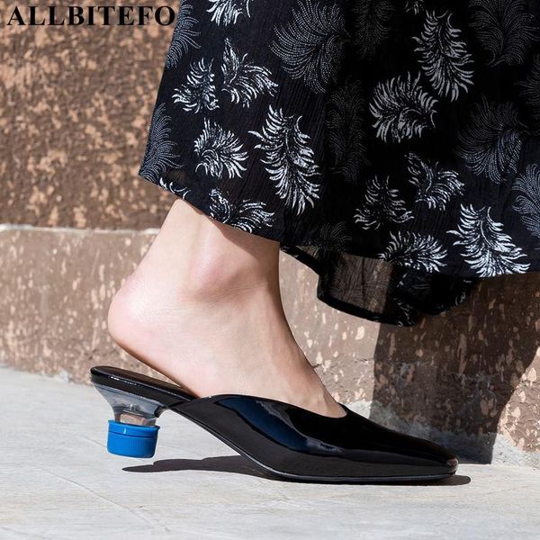 slippers allbitefo square toe full genuine leather brand high heels office ladies shoes summer women flip flops, Black
slippers allbitefo square toe full genuine leather brand high heels office ladies shoes summer women flip flops, Black