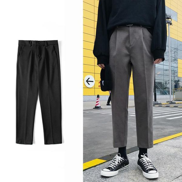 men's pants 2021 winter wool cotton material casual loose western-style trousers black suit grey woollen size m-2xl
men's pants 2021 winter wool cotton material casual loose western-style trousers black suit grey woollen size m-2xl
