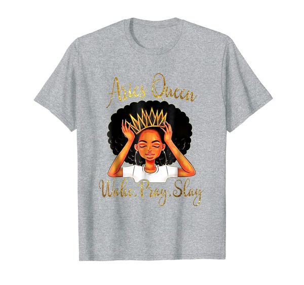 aries queens are born in march 21 to april 19 t-shirt, White;black