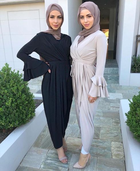 muslim fashion solid color irregular ruffle flared sleeve lacing middle east dubai long dress abaya turkey muslims women ethnic clothing, Red
muslim fashion solid color irregular ruffle flared sleeve lacing middle east dubai long dress abaya turkey muslims women ethnic clothing, Red