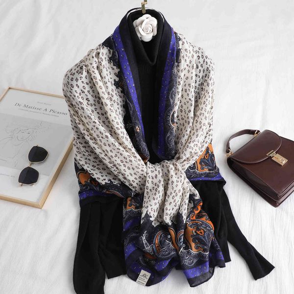 super long new cotton linen scarf shawl dual purpose women's leopard print sunscreen silk spring and autumn winter, Blue;gray
super long new cotton linen scarf shawl dual purpose women's leopard print sunscreen silk spring and autumn winter, Blue;gray
