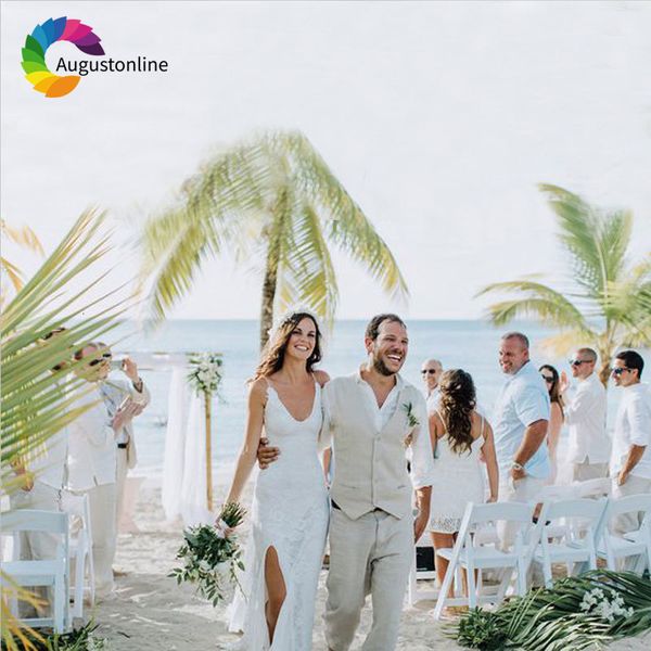 men's suits & blazers custom made beach wedding beige linen men for classic slim fit groom tuxedo 2pieces vest+pant prom wear fp7f, White;black
men's suits & blazers custom made beach wedding beige linen men for classic slim fit groom tuxedo 2pieces vest+pant prom wear fp7f, White;black