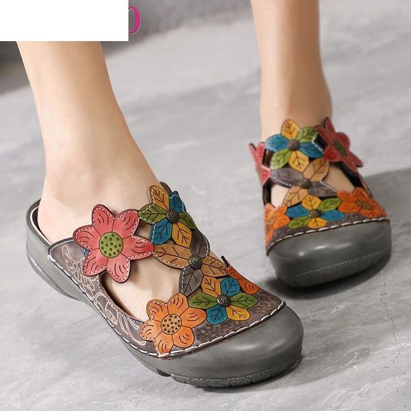 sandals flower slippers genuine leather shoes handmade slides flip flop on the platform clogs for women woman plus size qeem, Black
sandals flower slippers genuine leather shoes handmade slides flip flop on the platform clogs for women woman plus size qeem, Black