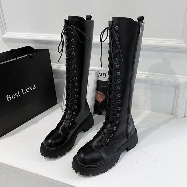 boots 2022 women's autumn winter female high round toe platform knee for woman long black botas mujer
boots 2022 women's autumn winter female high round toe platform knee for woman long black botas mujer