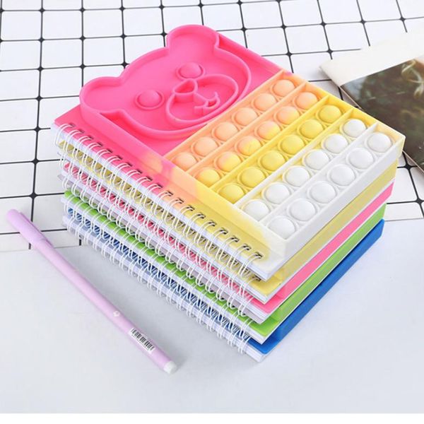 antistress silicone sensory bubble notebook finger toy push simple dimples decompression toys little bear note pad bag memo book kids stress
antistress silicone sensory bubble notebook finger toy push simple dimples decompression toys little bear note pad bag memo book kids stress