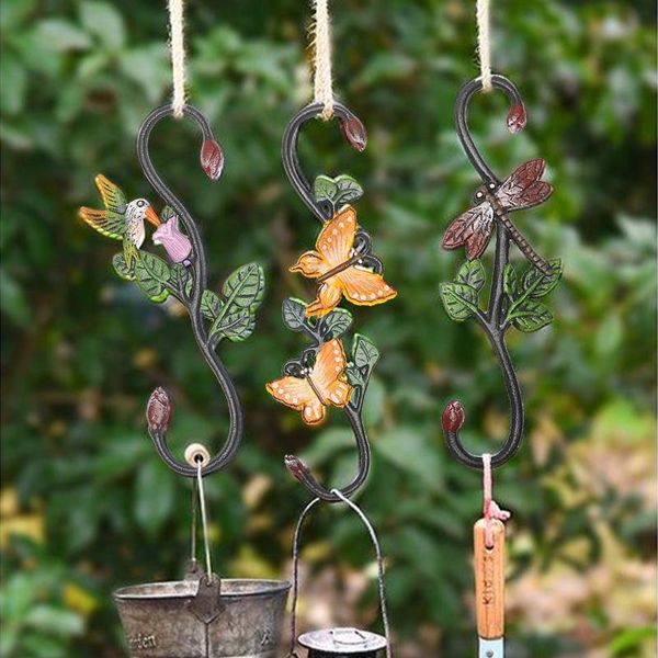 cast iron large s hooks double-sided painted hanger baskets hook 3pcs hummingbird/dragonfly/butterfly colorful s-shaped & rails
cast iron large s hooks double-sided painted hanger baskets hook 3pcs hummingbird/dragonfly/butterfly colorful s-shaped & rails